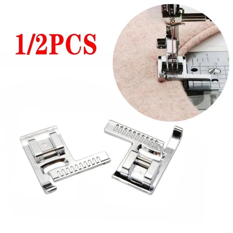 Multifunction Household Sewing Machine Presser Foot Tape Measure With A Ruler Stitch Guide Sewing Foot Metal Sewing Accessories