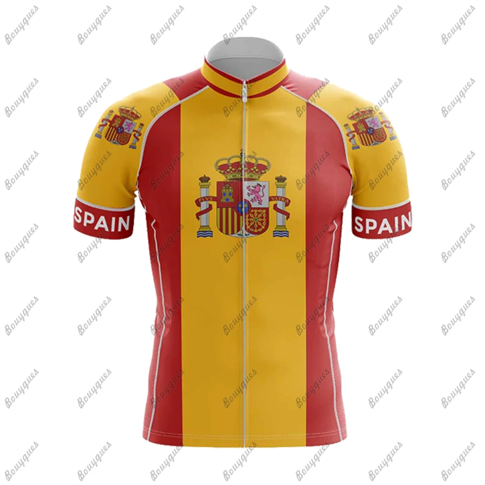 2022 NEW Spain Men Cycling Jersey MTB Maillot Bike Shirt Downhill Jersey High Quality Pro Team Tricota Mountain Bicycle Clothing