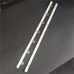 2 Sets Factory Direct 7 Buckles 42cm Extra Long Corset Busk White Color with Silver Color Hook and Eye Buttons