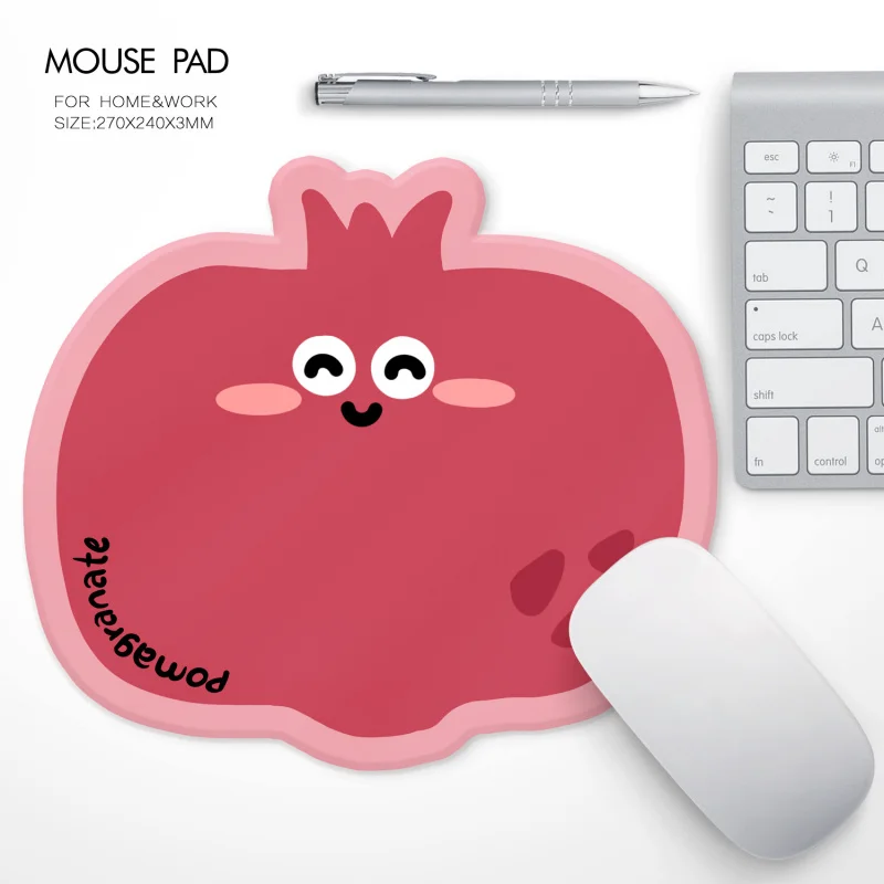 Mini Runde Obst Design Mauspad Einzigartiger Obst Druck Home Office Computer Schreibtisch Matte Anti-Rutsch Gaming Mousepad Untersetzer Zubehör