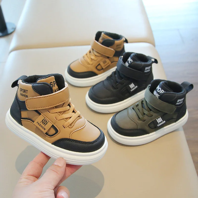 

Children's Sports Shoes New Autumn/Winter Girls' Non-slip Casual Shoes Boys' Skate Shoes Soft-Soled Lightweight Baby Shoes