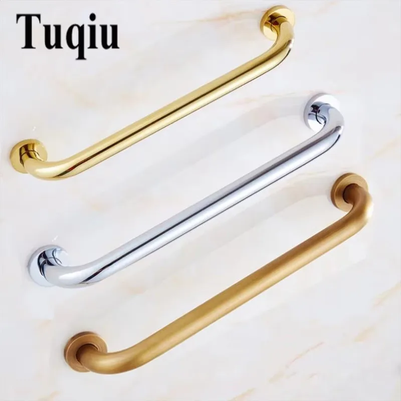 Bathroom Safe Grab Bar 30/40/50CM Antqiue Bronze Brass Toilet Handrail Grab Bar Shower Safety Support Handle