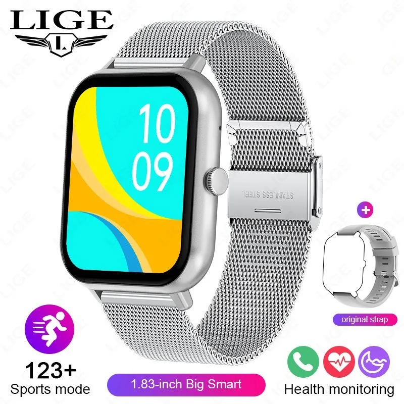 

Умные часы FOXBOX 2026 с GPS, отслеживанием движения, мониторингом здоровья и сна, Bluetooth, функцией звонков и сообщений, для женщин и мужчин, совместимые с Android и IOS.