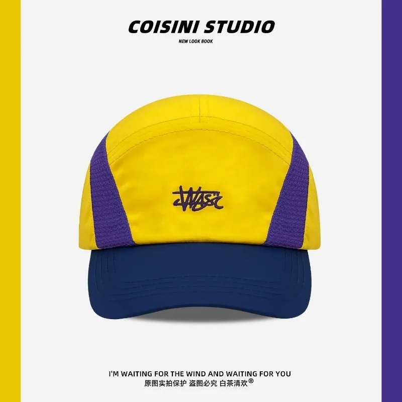 

New Mesh Baseball Cap Men Women Summer Breathable Color Block Splicing Outdoor Hiking Quick Dry Sunshade Sun Hat Gorras