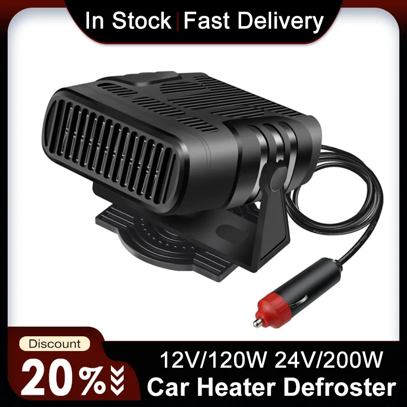 Car Heater Windshield Defroster Winter 12V 24V Auto Electric Stove Fan Heating Cooling Integrated Defrosting Tools Accessories