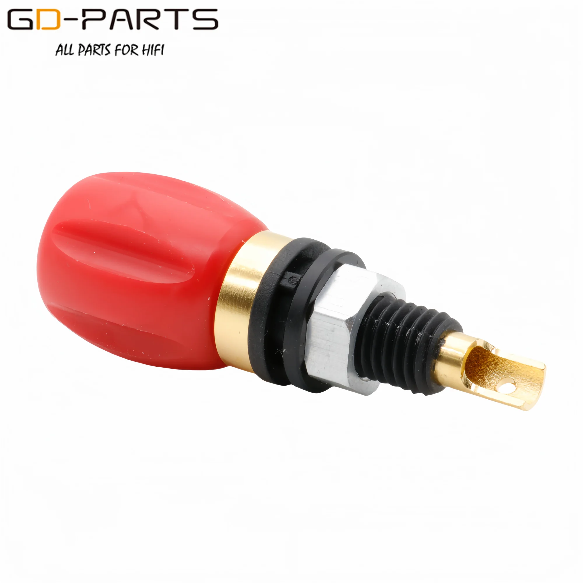 EIZZ مطلية بالذهب النحاس المتكلم أمبير ملزمة آخر محطة PTFE أنثى الموز وصلة مرفاع المسمار قفل Hifi الصوت لتقوم بها بنفسك