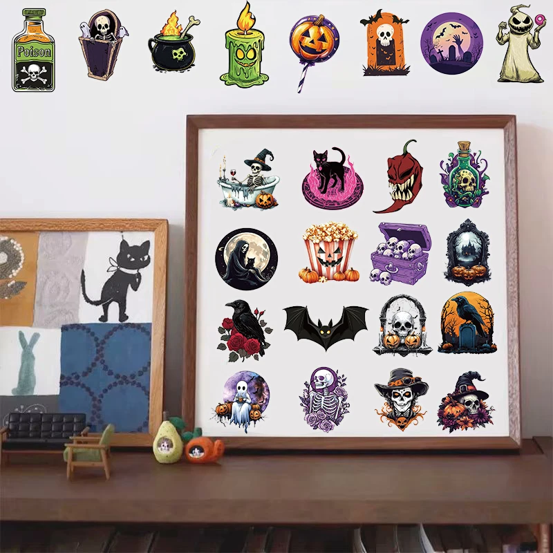 50 قطعة ملصق الهالوين السعيد الحنين سكيت الكتابة على الجدران غرفة DIY بها بنفسك الهاتف المحمول الأمتعة القهوة مقاوم للماء Harajuku ملصق #3