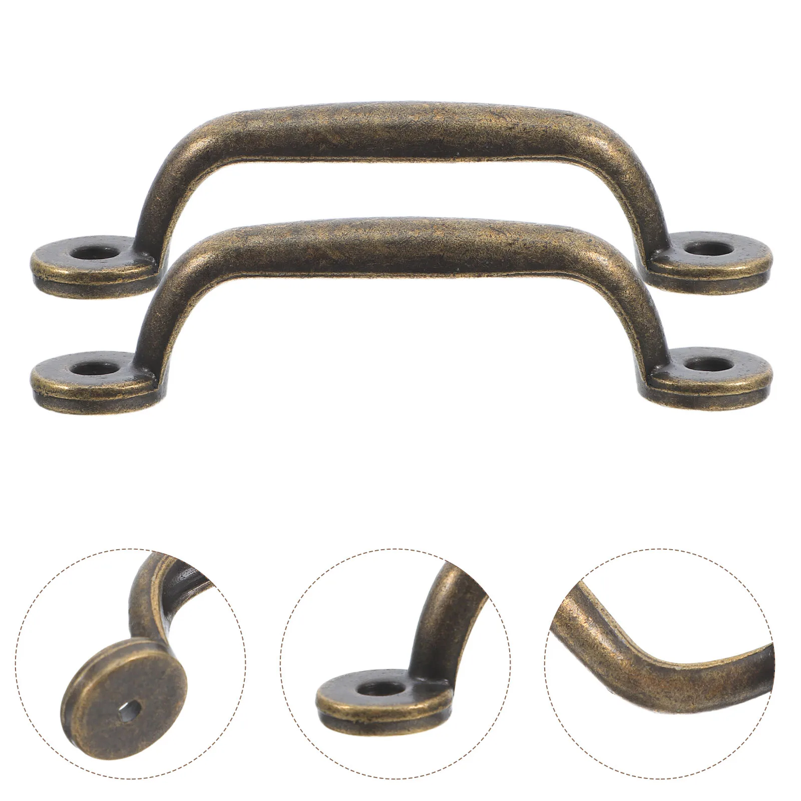 6 Pcs Simple Drawer Handle Cabinet Handles Kitchen Iron Cupboard Vintage Furniture Hardware Accessories