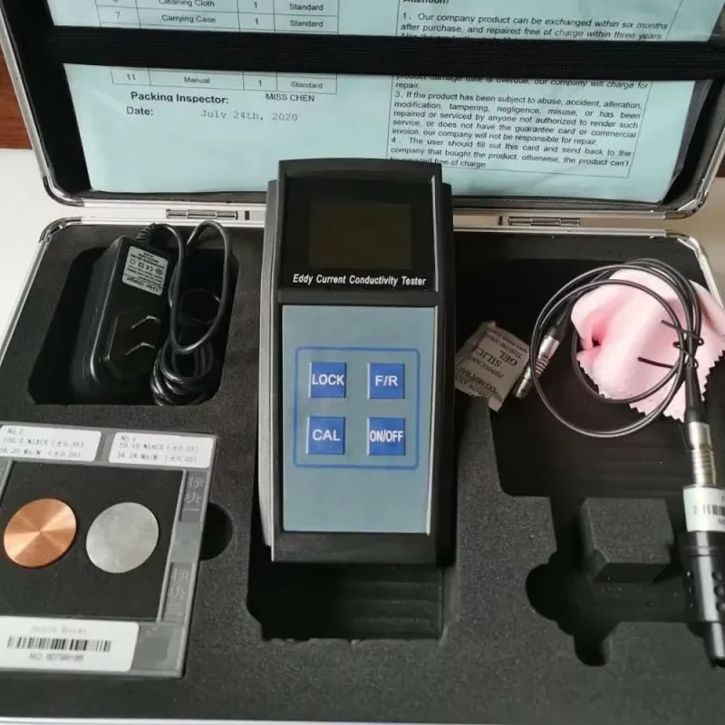 for NDT Test Equipment Eddy Current Copper Conductivity Meter Digital Conductivity Tester