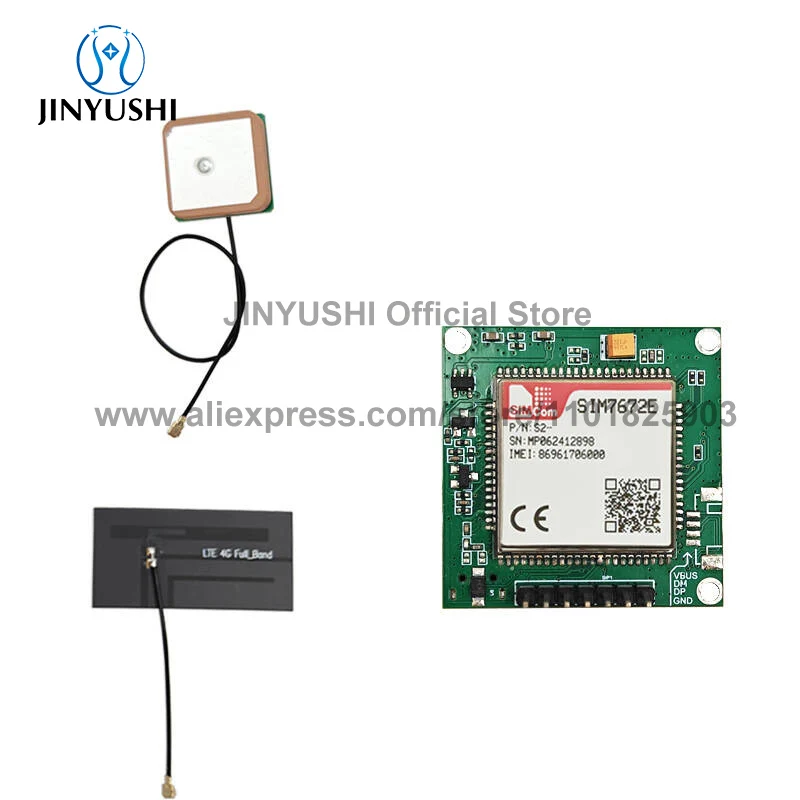 

n Stock SIMcom SIM7672E/7672G/7672NA/7672G-MNGV LNGV/7672E-MNGV Основная плата LTE CAT1 + 4G + чип Qualcomm с GPS-антенной