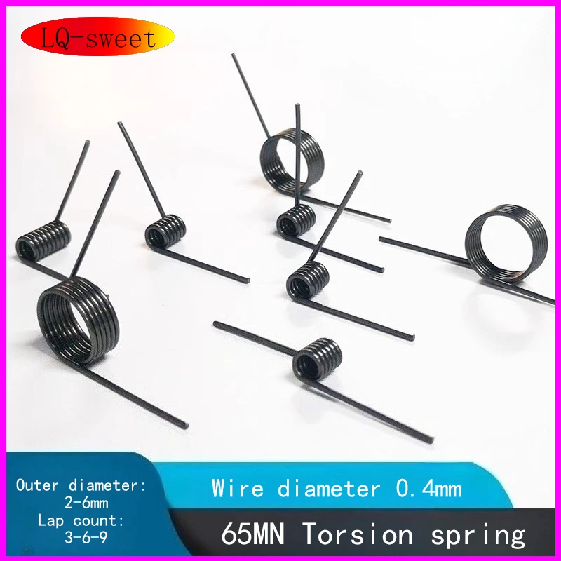 65Mn 스프링강 정밀 비틀림 스프링 와이어의 직경은 0.4mm이며, 변형은 60입니다. ° , 90 ° , 120 ° 및 180 °