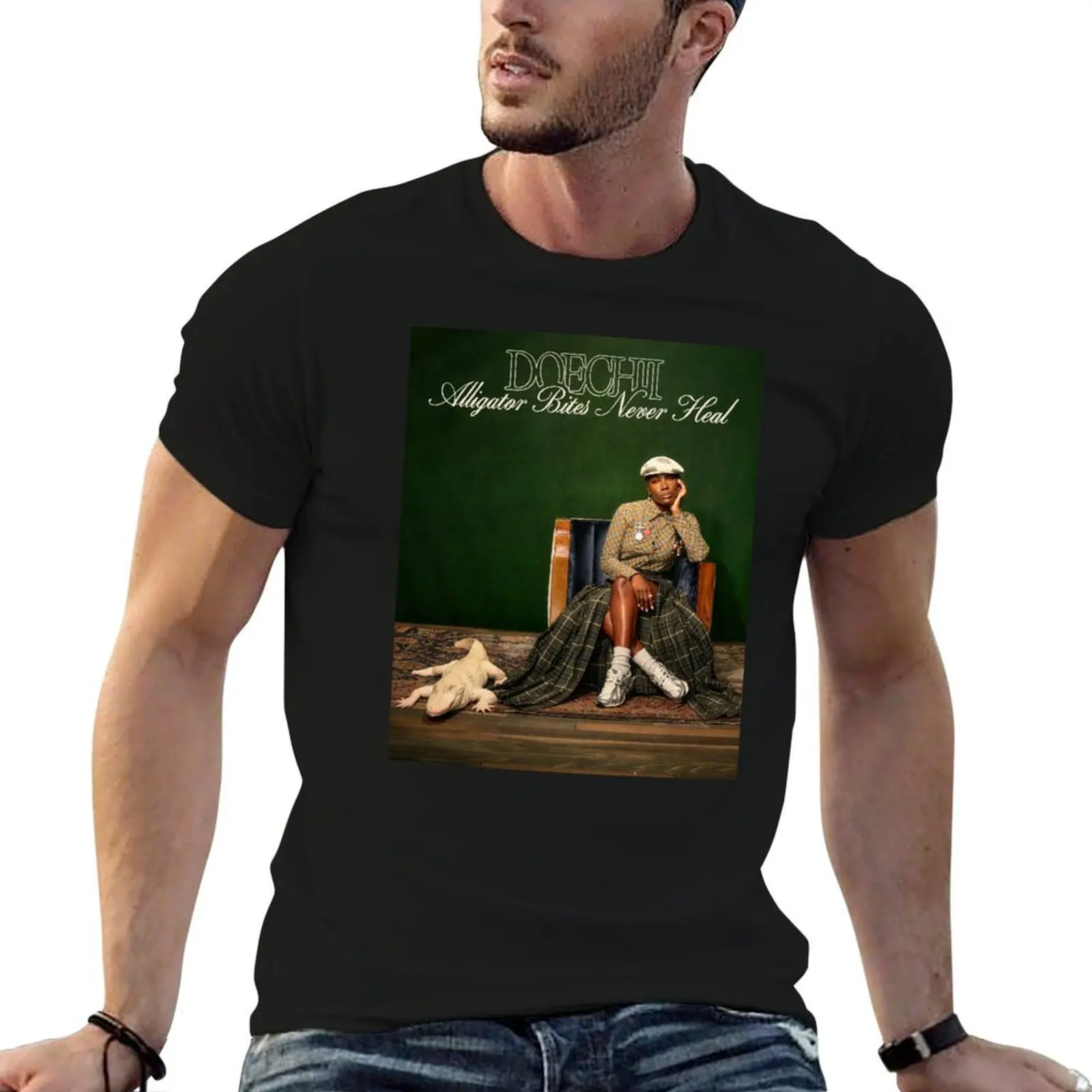 

Doechii Alligator Bites Never Heal Album T-Shirt t shirts for man cotton funny man t shirt heavy cotton T-Shirt