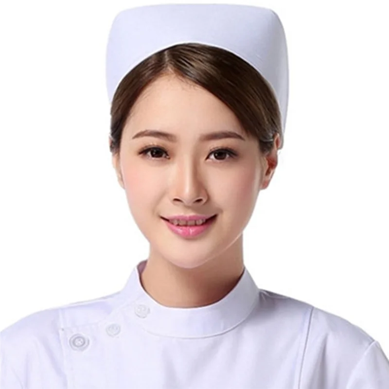 A25UNurse Hat Headband Nurse Cap Costume for Nursing School Ceremony,Pinning Ceremony(White)