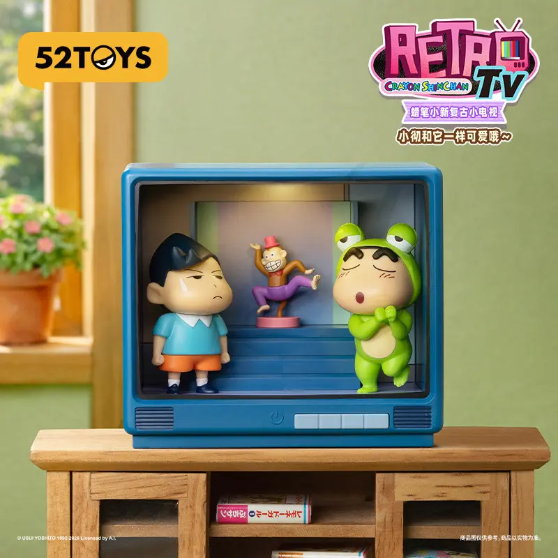 

Коллекционная фигурка 52TOYS Crayon Shinchan в стиле ретро с подсветкой, аниме-игрушка для декора рабочего стола, для фанатов аниме и коллекционеров.