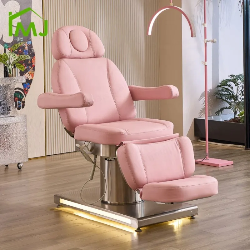 Salon Equipment Eyelash Recliner Electric Beauty Bed Massage Table Facial Lash Bed