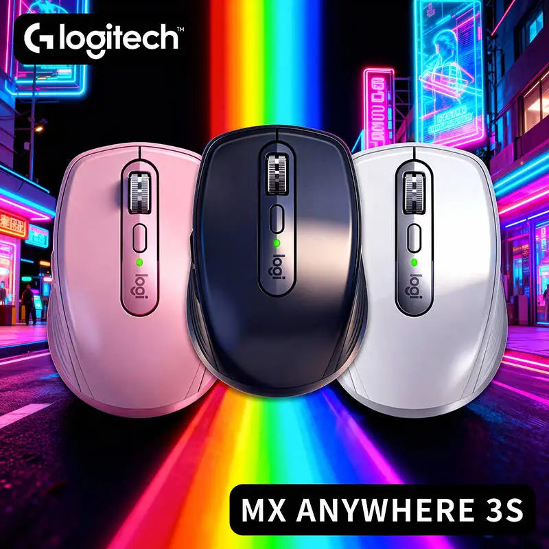 

Original Logitech MX Anywhere 3S Mouse, Bluetooth & Unifying Receiver Option, Silent Clicks, USB-C