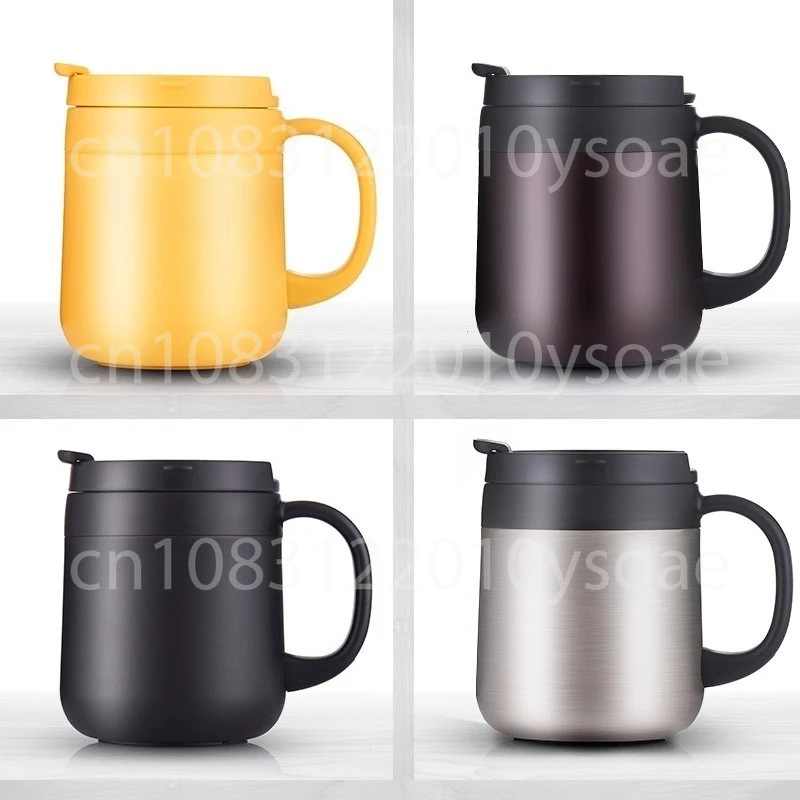 Coffee Thermo Mug 350ml 460ml Office Vacuum Flasks Home Thermos Cup with Handle Insulated Gift Mug Keeps Drinks Hot