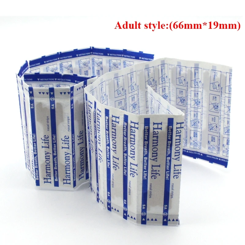 66*19mm Nasal Strips Anti Snoring Aid Sleep Stop Snoring Better Breathe Nasal Pastes Relieve Stress Nasal Congestion Stickers