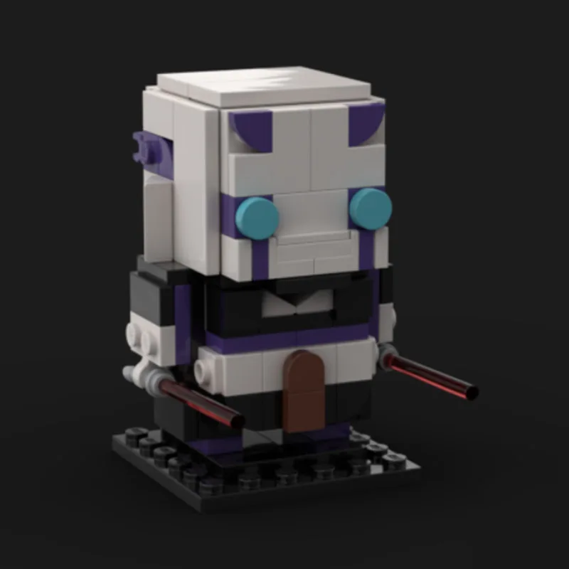 

139 шт. MOC Asajj Ventress Brickheadz строительные блоки Рождественский подарок креативная игрушка для развития терпения и концентрации