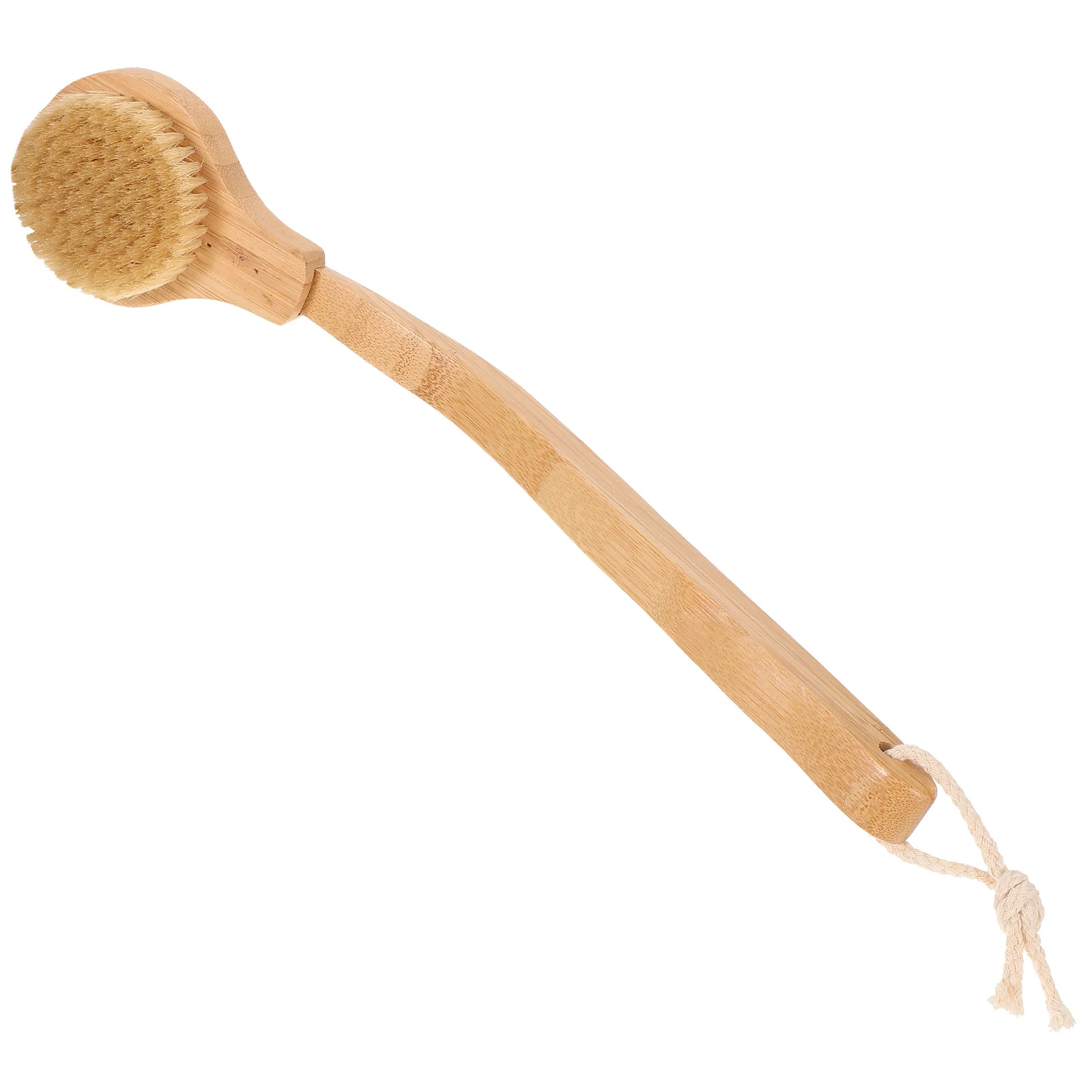 

Pig Bristle Shower Brush Long Handle Back Scrubber For Body Exfoliating Bathing Tool Men Women Elderly Comfortable Skin