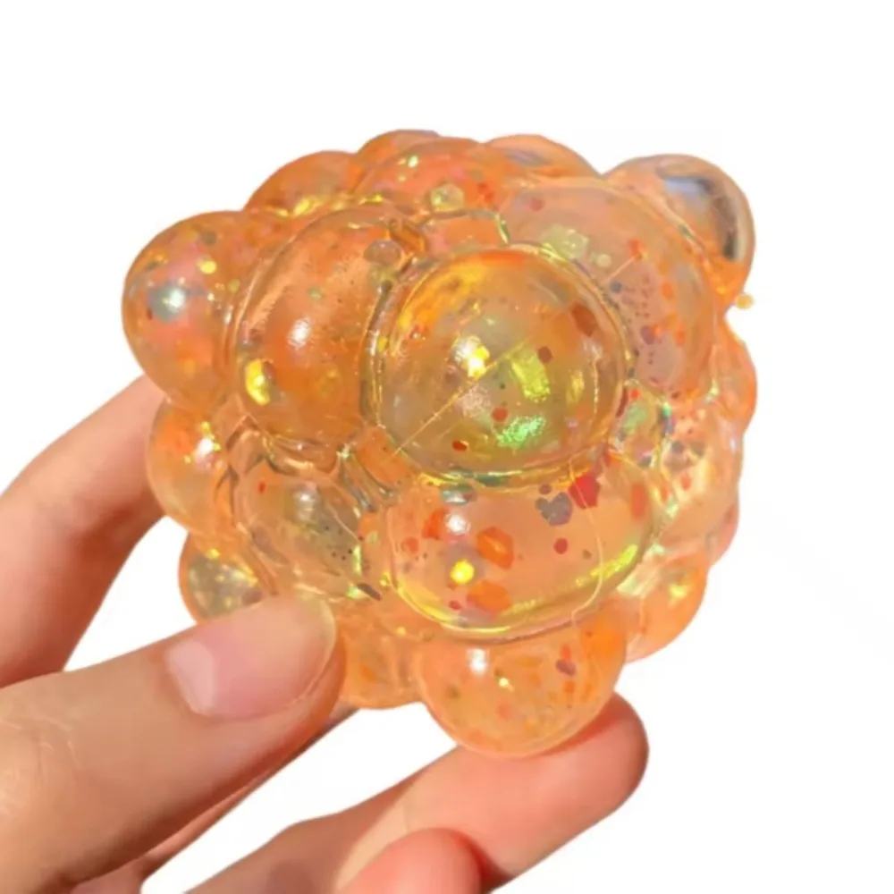 

Shiny Maltose Fidget Toys Bright Colors Slow Rising Anti-stress Sensory Toy Cubic Shape Grape Texture Maltose Squeeze Toy