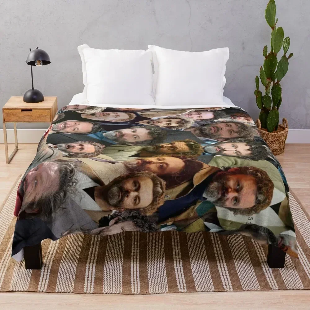 michael sheen photo collage Throw Blanket Retros Multi-Purpose Blankets