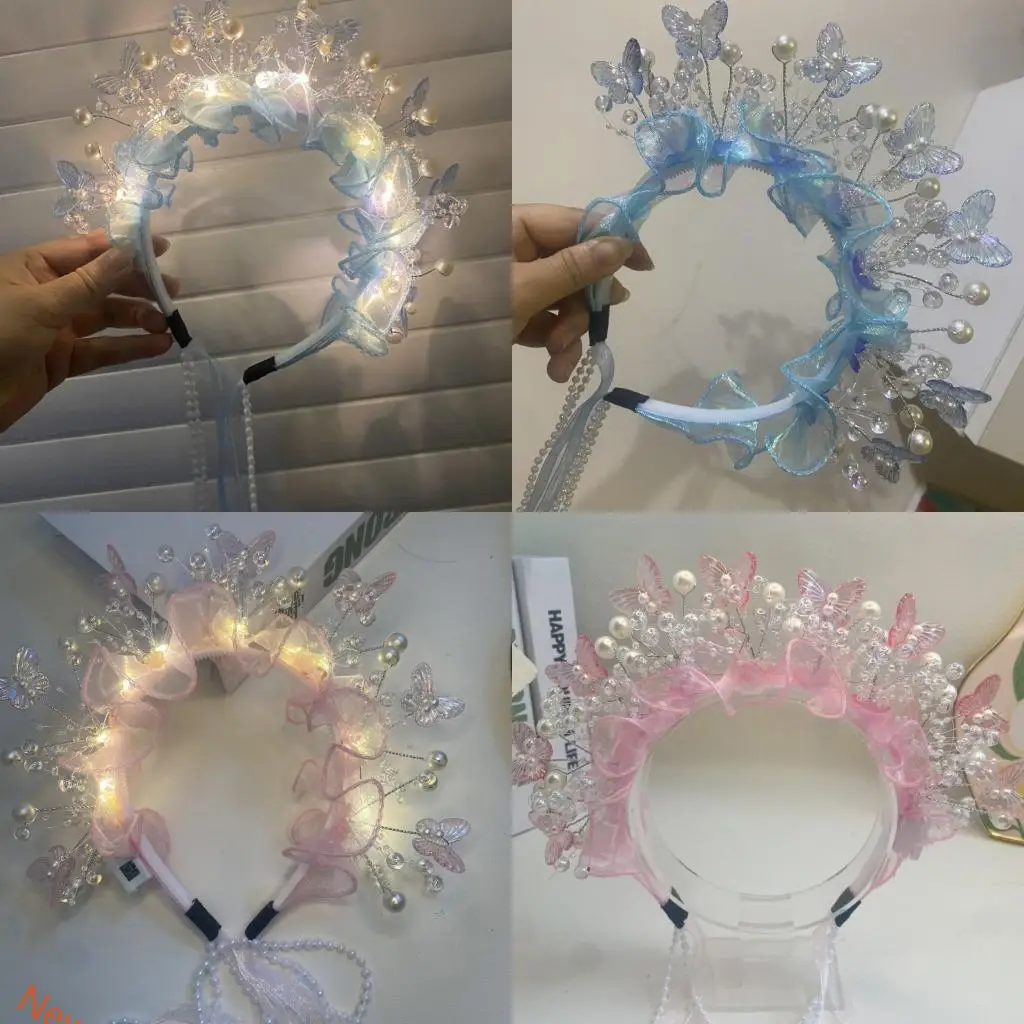 

Древняя повязка для волос с бабочкой, обруч для волос для косплея для взрослых и детей, быстрая смена костюмов LXAD