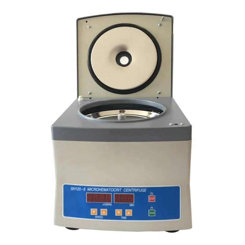 Laboratory SH120 High Speed Centrifuge Machine Diameter 1.5 by 75mm 24pcs Capillary Tube Micro Hematocrit Centrifuge