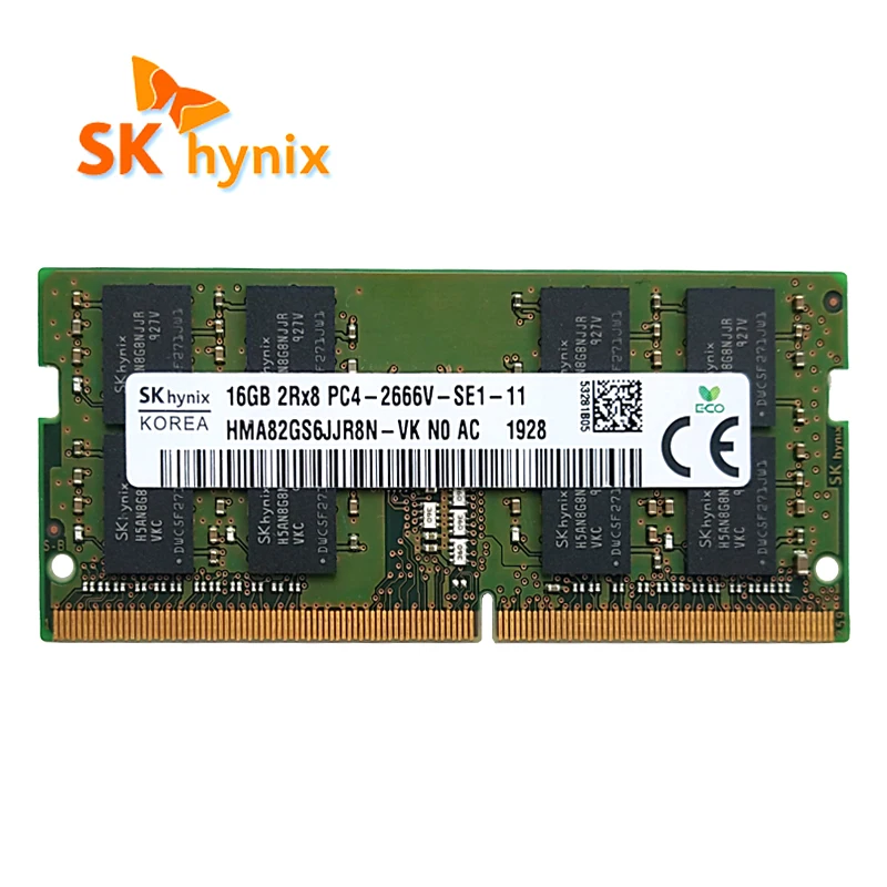 SK hynix ddr4 16GB 2666MHz RAM 2Rx8 PC4 - 2666V 1.2V Laptop Memory SODIMM Mini host