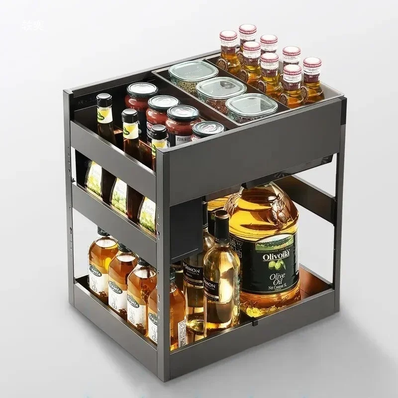 

Kitchen seasoning basket, drawer cabinet, seasoning rack