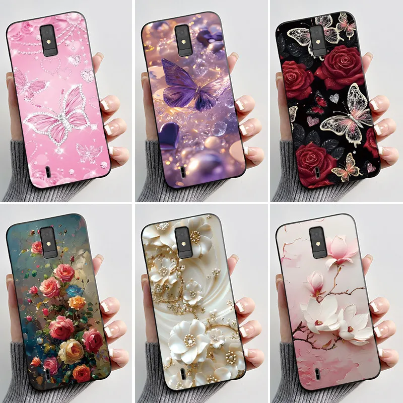 Funda de silicona suave para ZTE Blade A32, funda trasera con diseño de flores para ZTE Blade A32, funda protectora para ZTE BladeA32, Funda A 32.