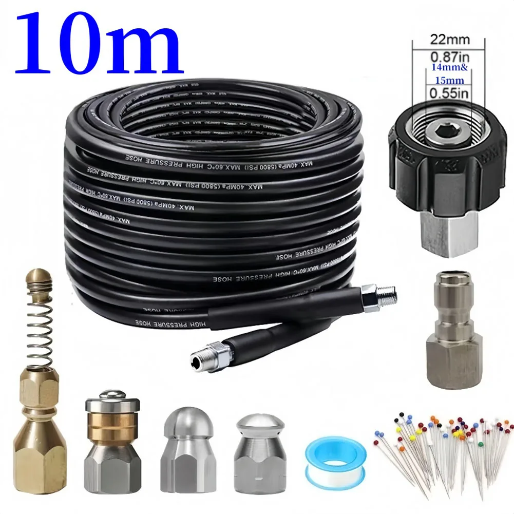Outdoor for Cleaning 10m Drain for Cleaning Hose 10 Meter for Cleaning Hose Kit Drain Pipe Cleaner Lightweight And Portable