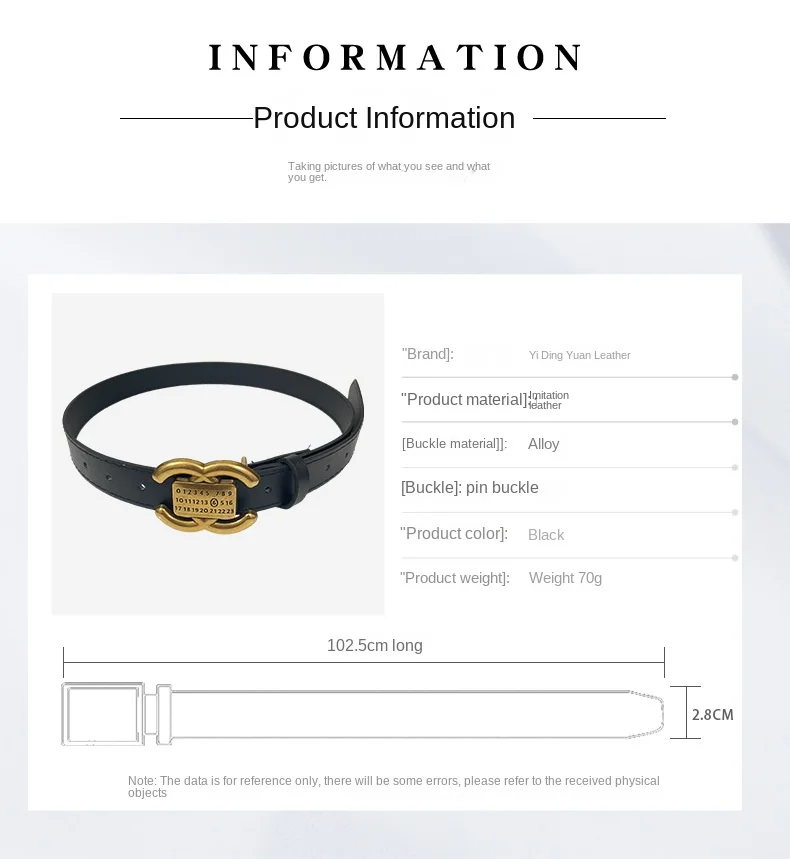 Fashion Pu Leather Belt For Women Designer Metal Buckle Waist Strap Female Jeans Dress Trouser All-match Decorative Waistband