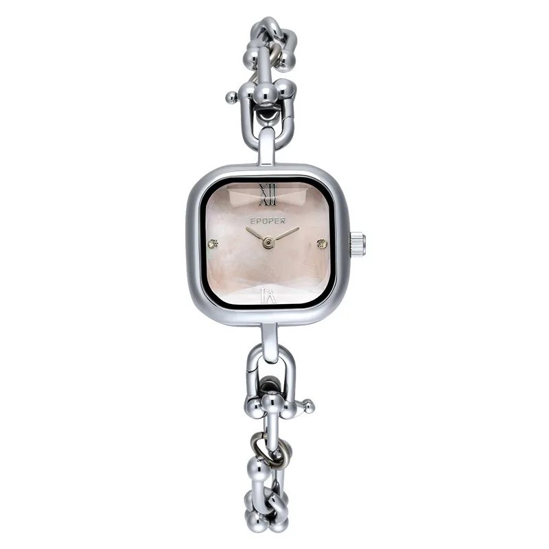 

Женские часы Премиум Fritillary Маленький квадратный простой браслет Кварцевые часы