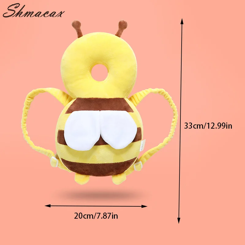 Head Back Protector Baby Protect Pillow Learn Walk Headgear Prevent Injured Safety Pad Prevention Fall Cartoon Bee Kids Pillows