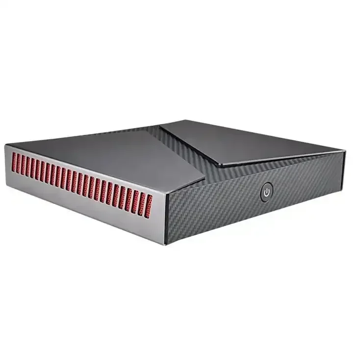 AMD Ryzen 7 Fanless Mini Desktop PC, DDR4 M.2 Industrial Small Computer for Gaming & Automation