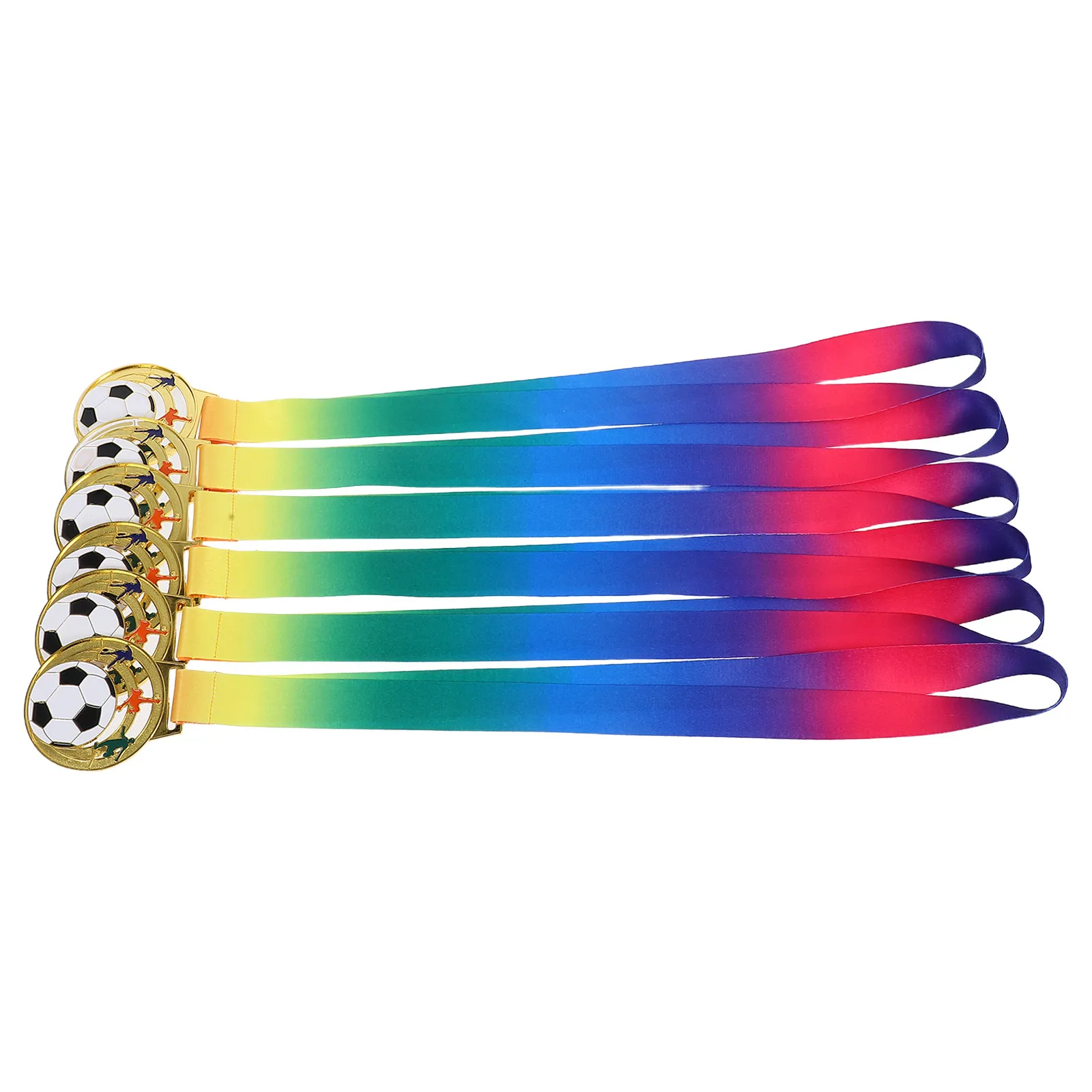 

6Pcs Alloy Soccer Medals Hollow Out Design Sports Awards for Metal Medals for Games Winner Trophy Football Awards