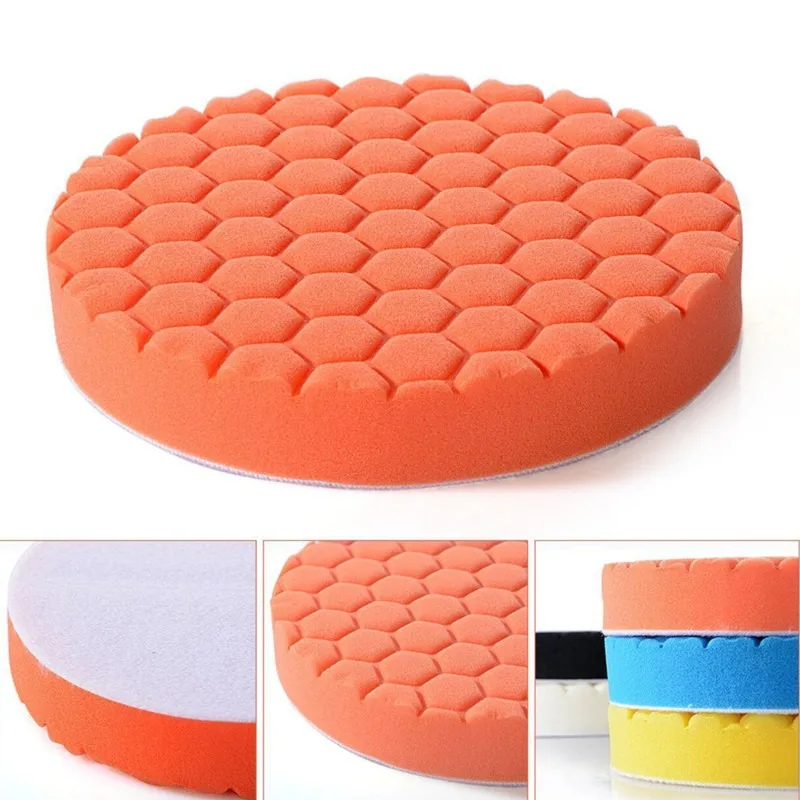 5Pcs/Set Car Polishing Pad Kit 3/4/5/6/7Inch Auto Self-Adhesive Buffing Waxing Sponge Wheel Polishing Pad for Car Polisher Drill