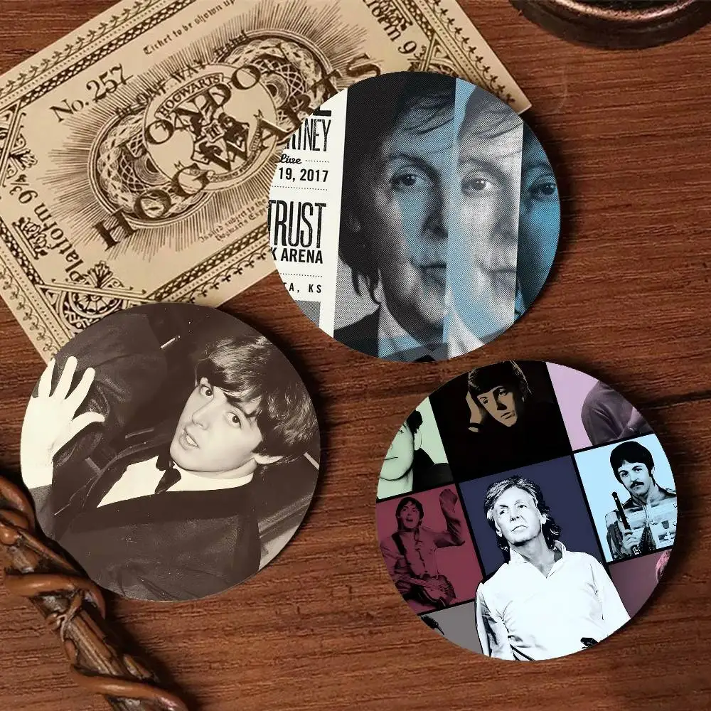 شارات بول سينجر M-McCartney شارة ليزر مستديرة أنيمي بروش كارتوني ملابس على ظهره ملحقات طية صدر السترة #3