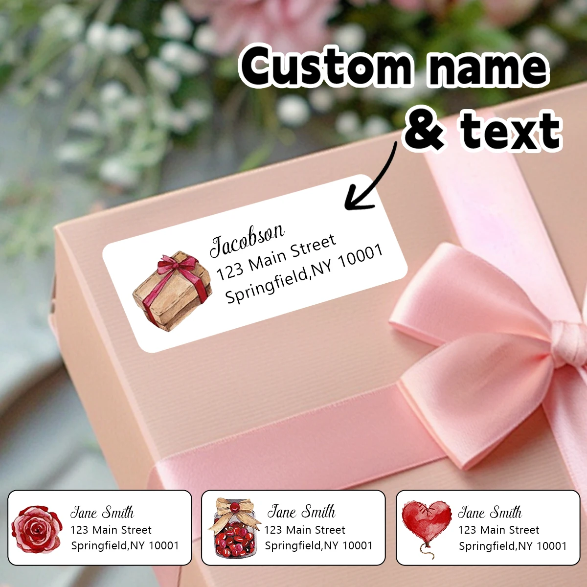 Custom Address Label Stickers, Custom Name and Address Label Stickers