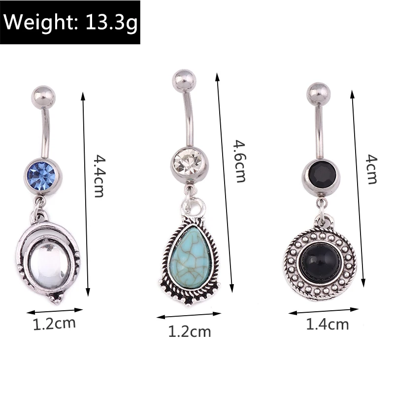 Aihua Steampunk schwarz hohl Kreuz baumeln Nabel Ring chirurgischen Stahl Bauchnabel Ring Gothic Piercing Ombligo Oreja Körpers chmuck – Detail 31