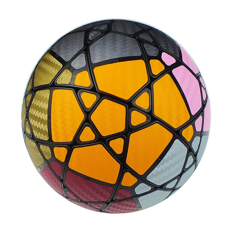 VeryPuzzle nr. 9 Megaminx Magic Ball D9 Magic Cube Głęboko Obrotowa Kula Magiczna z Czarnymi Naklejkami, Trudna Zabawka