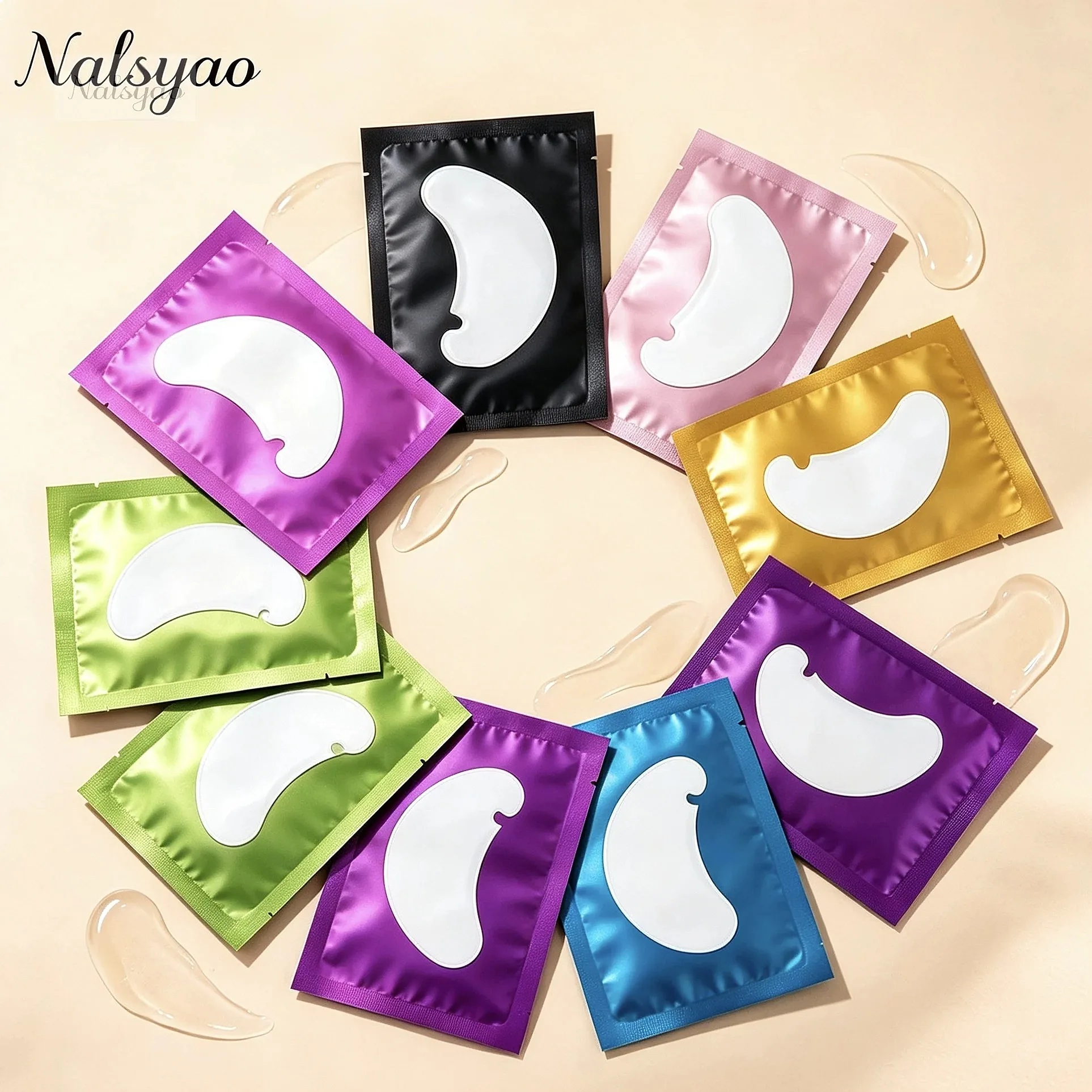 50 Pairs Under Eye Patches Hydrogel Eye Pad Isolation Remove Sticker Gasket Eyelash Extension Makeup Tools