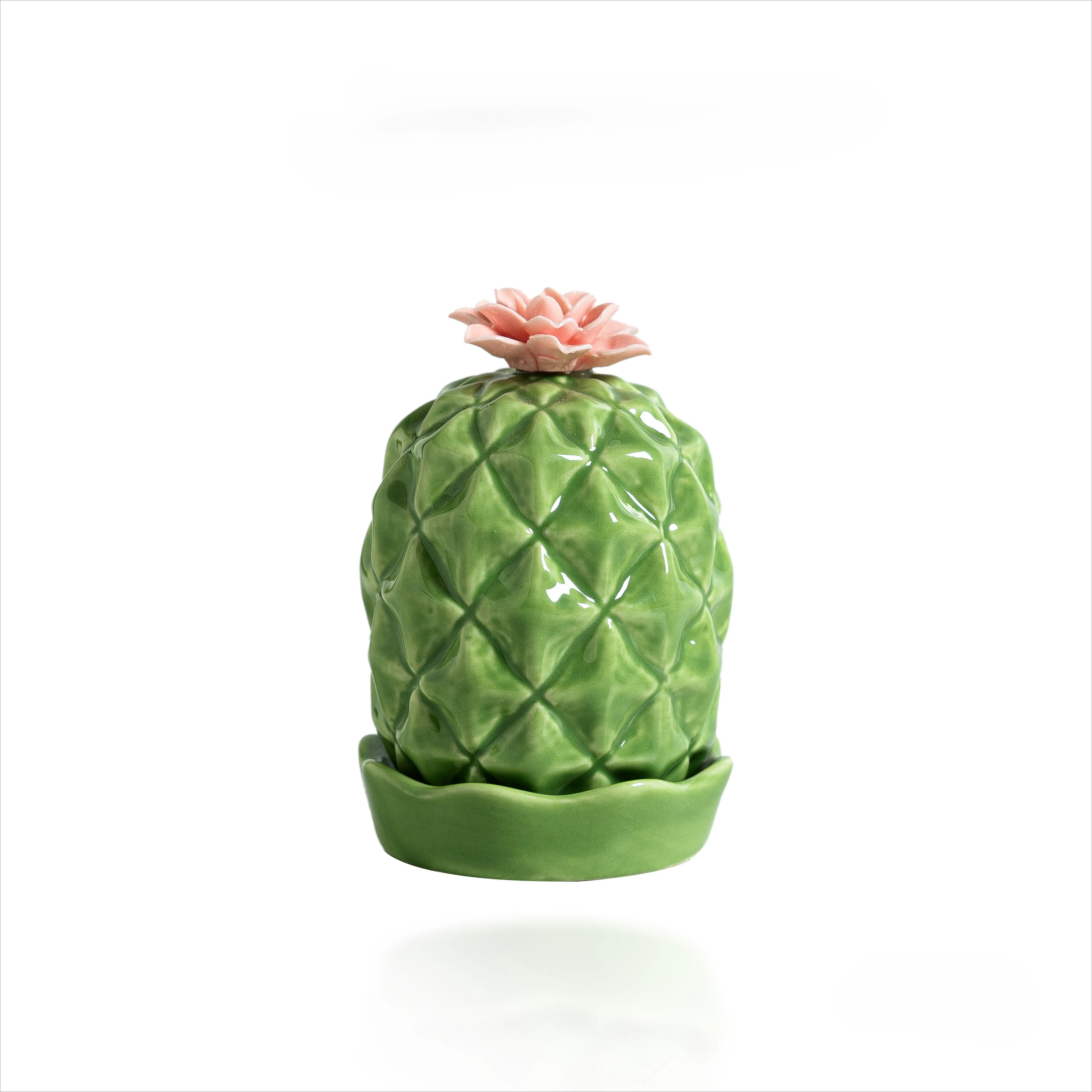 Cactus Ceramic Toothpick Holder Dispenser with Lid Living Room Dining Table Table Decoration Toothpick Jar view 2