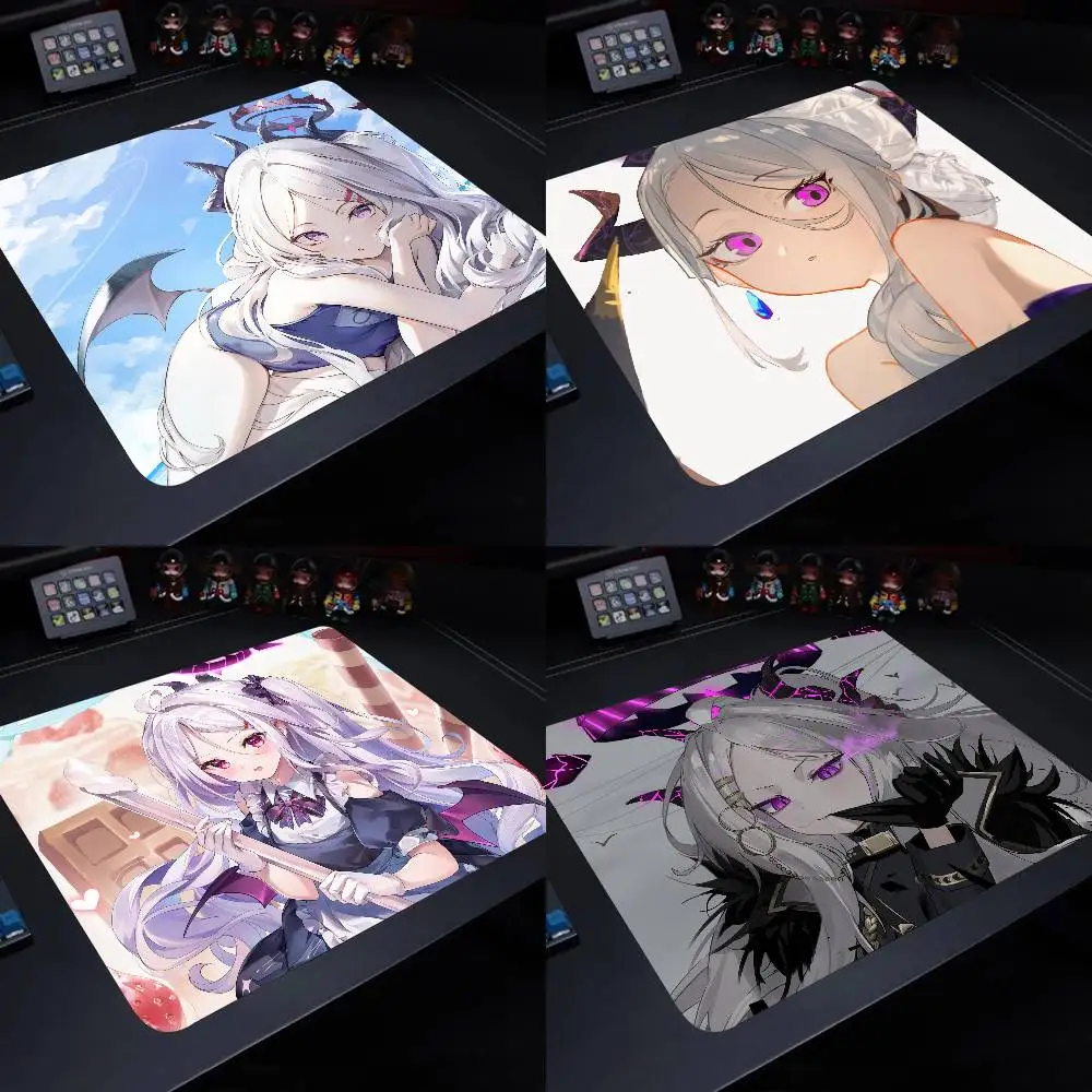 Sorasaki Hina Blue Archive Game Mouse Pad 22X18 Square Computer Accessories Office Game Table Mats Rubber Anti-slip Mousepads