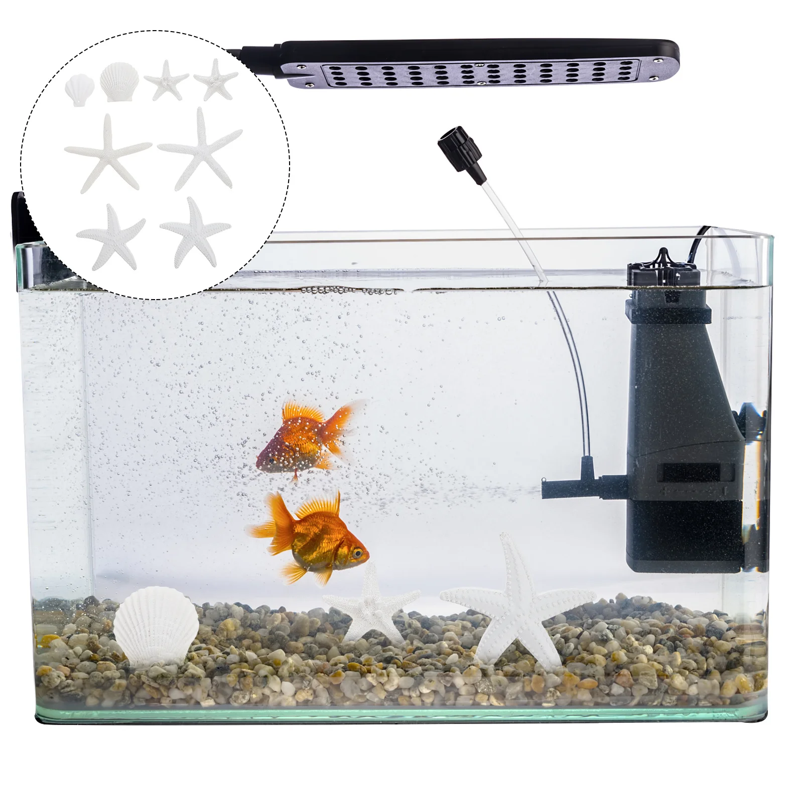 

8Pcs Marine Animals Ornament Artificial Fish Tank Resin Decor Aquarium Landscaping Ornament Home Decoration Aquarium Decor