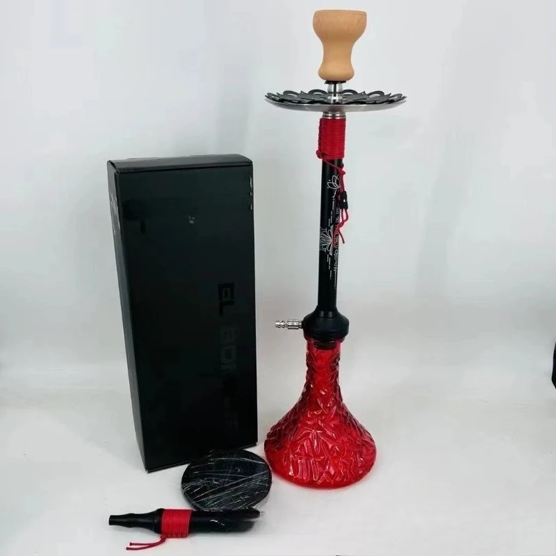 

Hookah gun gift box packaging large stainless steel material Russian hookah single tube accessories