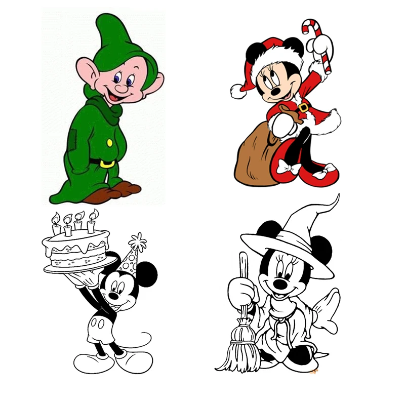 Disney Metal Cutting Die is Suitable For Christmas DIY Photo Album Scrapbook 3D Greeting Card Decoration Mickey Dwarf 2023 New