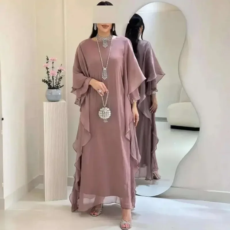 Dubai Cardigan Robe Dress Long Skirt Women's Loose Fit 2025 Muslim Long Dress Robe Abaya Ramadan Dubai Luxury Islam Elegant
