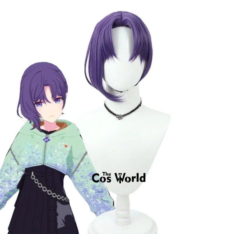 

PJSK Project Sekai Asahina Mafuyu 25 см короткие игры на Хэллоуин аниме косплей парики синтетические волосы + шапочка для парика